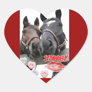 Sticker Cœur Love Horses