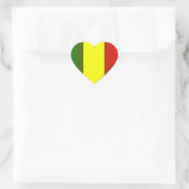 STICKER CŒUR LOVE JAH RASTA (Sac)