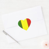 STICKER CŒUR LOVE JAH RASTA (Enveloppe)