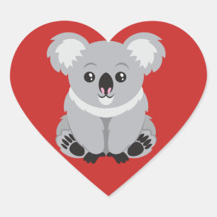Sticker Cœur Love Koala Bears