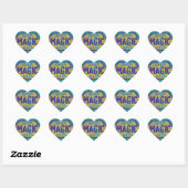 Sticker Cœur Love Magic (Feuille)