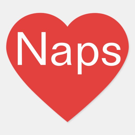 Sticker Cœur Love Naps (Devant)