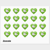 Sticker Cœur Love You - Sheep on Grass Design Dessin (Feuille)