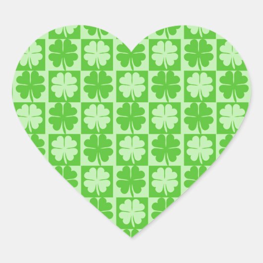 Sticker Cœur Lucky Shamrock (Devant)