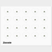 Sticker Cœur Lunettes de soleil Cool Tortoise Design Vector Vin (Feuille)