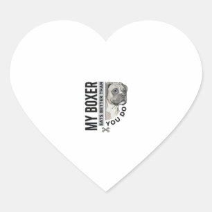 Sticker Cœur Ma chemise pour amoureux de Boxer Mon Boxer mange