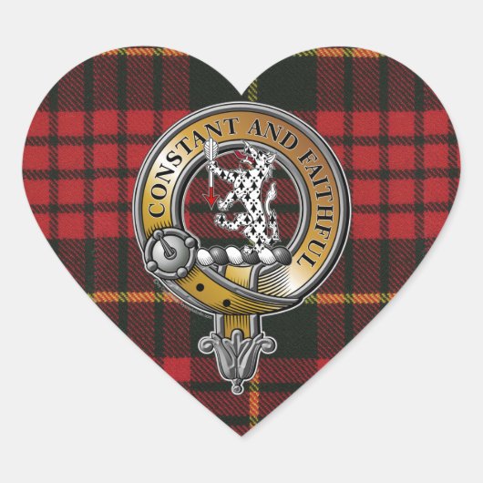 Sticker Cœur MacQueen Tartan & Badge (Devant)