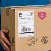 Sticker Cœur Magenta logo entreprise coeur