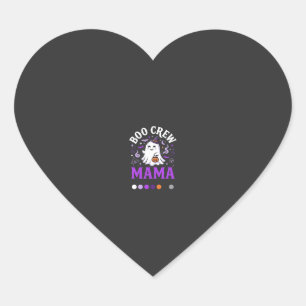 Sticker Cœur Magie de maman boo Halloween