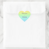 Sticker Cœur Magnificent Pastel Rainbow Wedding (Sac)