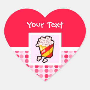 Sticker Cœur Maïs éclaté mignon