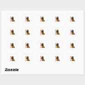 Sticker Cœur Malinois belge (Feuille)