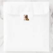 Sticker Cœur Malinois belge (Sac)
