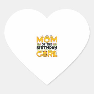 Sticker Cœur Maman 1er Anniversaire Girl Giraffe Theme Party Zo