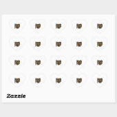 Sticker Cœur Maman Doberman (Feuille)