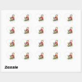 Sticker Cœur Manger de la pastèque (Feuille)