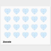 Sticker Cœur Marée Azur Céleste (Feuille)