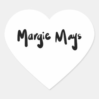 Sticker Coeur Margie Mays Signature