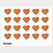 Sticker Cœur Mariage (Feuille)