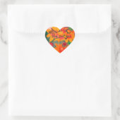 Sticker Cœur Mariage (Sac)