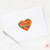 Sticker Cœur Mariage (Enveloppe)