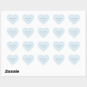 Sticker Cœur Mariage bleu clair (Feuille)