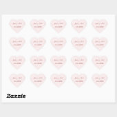 Sticker Cœur Mariage de deux coeurs (Feuille)