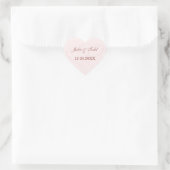 Sticker Cœur Mariage de deux coeurs (Sac)
