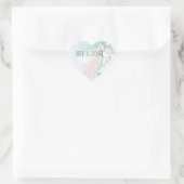 Sticker Cœur Mariage de mariée et de chambre (Sac)