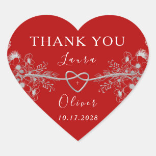 Sticker Cœur Mariage de Red Heart