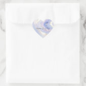 Sticker Cœur Mariage de verre doré Lavender (Sac)