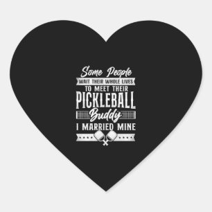 Sticker Cœur Mariage d'une femme mariée à un mari de basket-bal