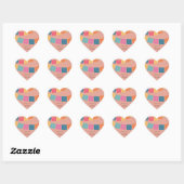 Sticker Cœur Mariage - Mariage Papel Picado Mariage Faveur (Feuille)