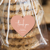 Sticker Cœur Mariage minimaliste de pêche