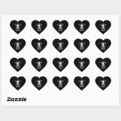 Sticker Cœur Mariée pirate (Feuille)