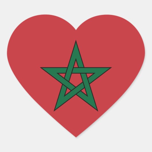 Sticker Cœur maroc (Devant)