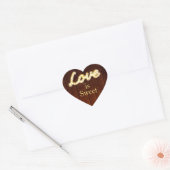 Sticker Cœur Marquee Lights Love is Sweet - barque (Enveloppe)