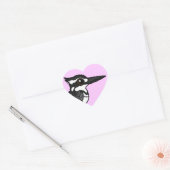 Sticker Cœur Martin-pêcheur à cordes (Enveloppe)