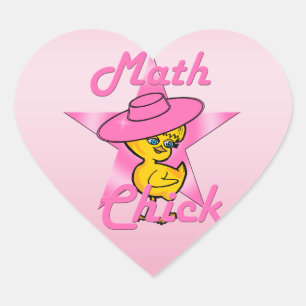 Sticker Cœur Math Chick #8
