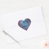 Sticker Cœur Matthieu 6:33 (Enveloppe)