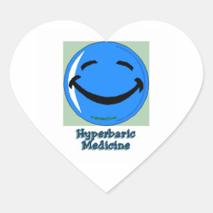 Sticker Cœur Médecine Hyperbare HF