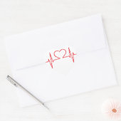 Sticker Cœur Médicale simple (Enveloppe)