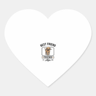 Sticker Cœur Meilleur ami Alfie Conception vintage amateur de c