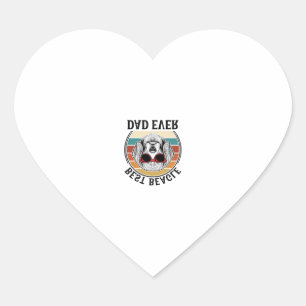 Sticker Cœur Meilleur Papa Beagle Vintage Design de T-Shirt Bea