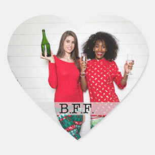 Sticker Cœur Meilleure photo pour les amis