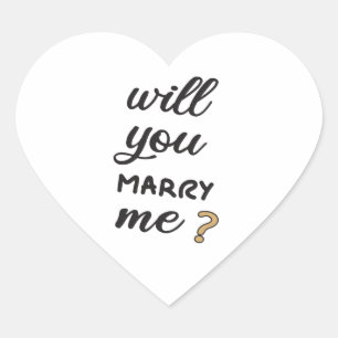 Sticker Cœur M'épouseras-tu ?