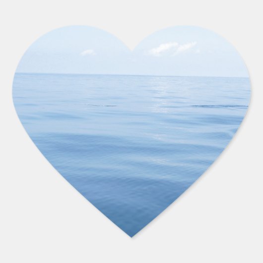 Sticker Cœur mer profonde (Devant)