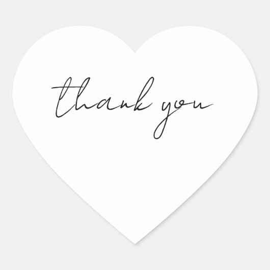 Sticker Cœur Merci (Devant)