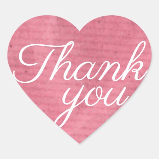Sticker Cœur Merci (Devant)