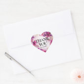 Sticker Cœur Merci : aquarelle (Enveloppe)